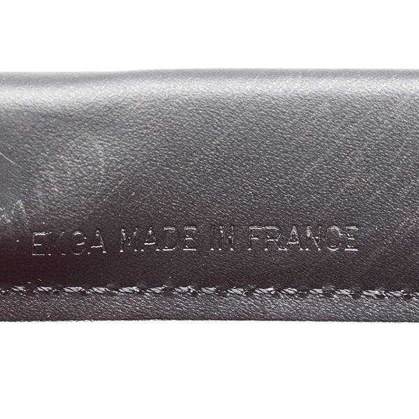 カルティエ トリニティ トートバッグ ハンドバッグ ブラック ゴールド レザー レディース CARTIER 【中古】