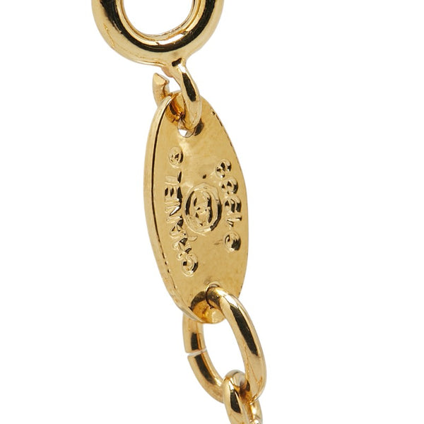 シャネル ココマーク ラウンド サークル ネックレス ゴールド メッキ レディース CHANEL 【中古】