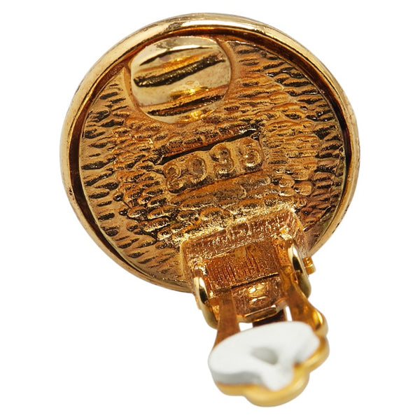 シャネル ヴィンテージ ココマーク ラウンド イヤリング ゴールド メッキ レディース CHANEL 【中古】