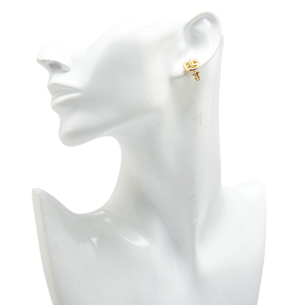 シャネル ココマーク ラウンド サークル イヤリング ゴールド メッキ レディース CHANEL 【中古】