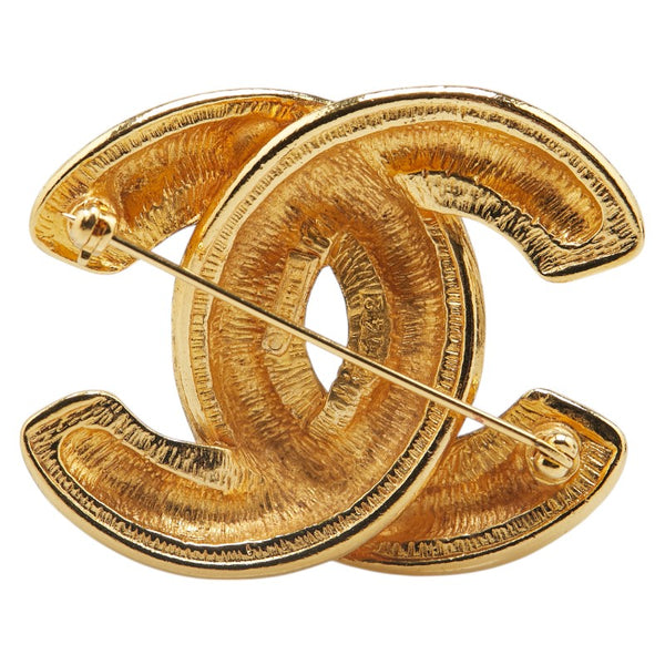 シャネル ココマーク マトラッセ ブローチ ゴールド メッキ レディース CHANEL 【中古】