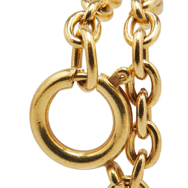 シャネル ココマーク サークル 31 RUE CAMBON PARIS プレート ネックレス ゴールド メッキ レディース CHANEL 【中古】