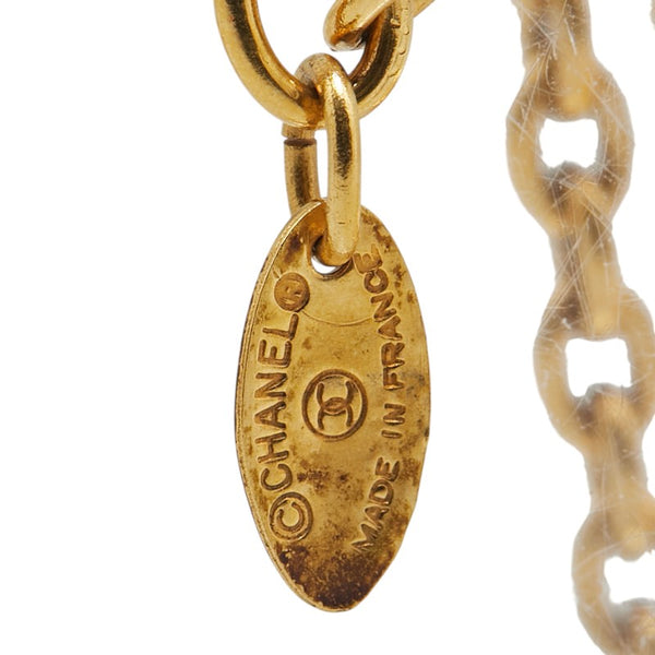 シャネル ココマーク サークル 31 RUE CAMBON PARIS プレート ネックレス ゴールド メッキ レディース CHANEL 【中古】