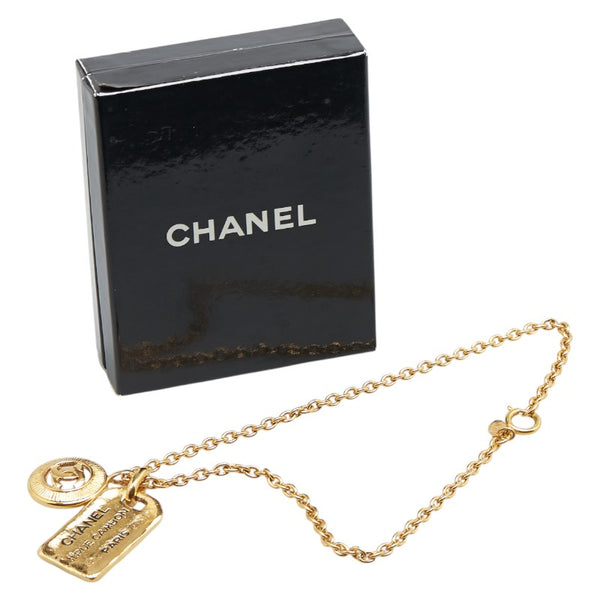 シャネル ココマーク サークル 31 RUE CAMBON PARIS プレート ネックレス ゴールド メッキ レディース CHANEL 【中古】