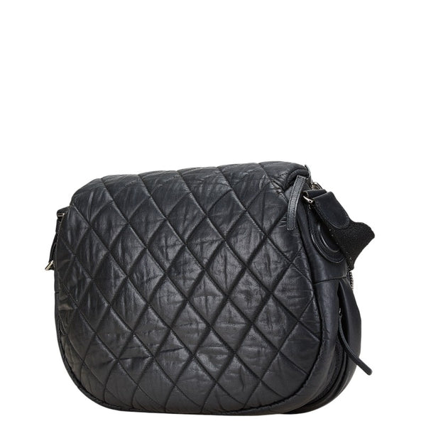 シャネル マトラッセ コココクーン メッセンジャーバッグ ショルダーバッグ ブラック レザー レディース CHANEL 【中古】