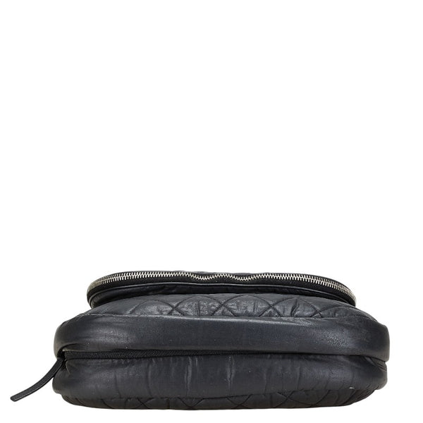 シャネル マトラッセ コココクーン メッセンジャーバッグ ショルダーバッグ ブラック レザー レディース CHANEL 【中古】