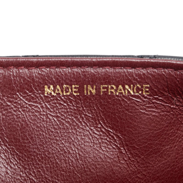 シャネル ミニマトラッセ ココマーク チェーン ショルダーバッグ ブラック ラムスキン レディース CHANEL 【中古】