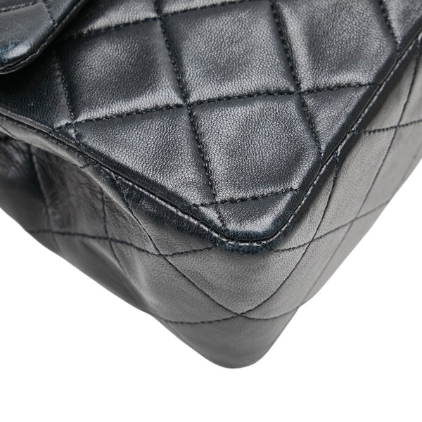 シャネル ミニマトラッセ ココマーク チェーン ショルダーバッグ ブラック ラムスキン レディース CHANEL 【中古】