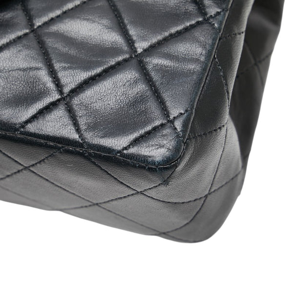 シャネル ミニマトラッセ ココマーク チェーン ショルダーバッグ ブラック ラムスキン レディース CHANEL 【中古】