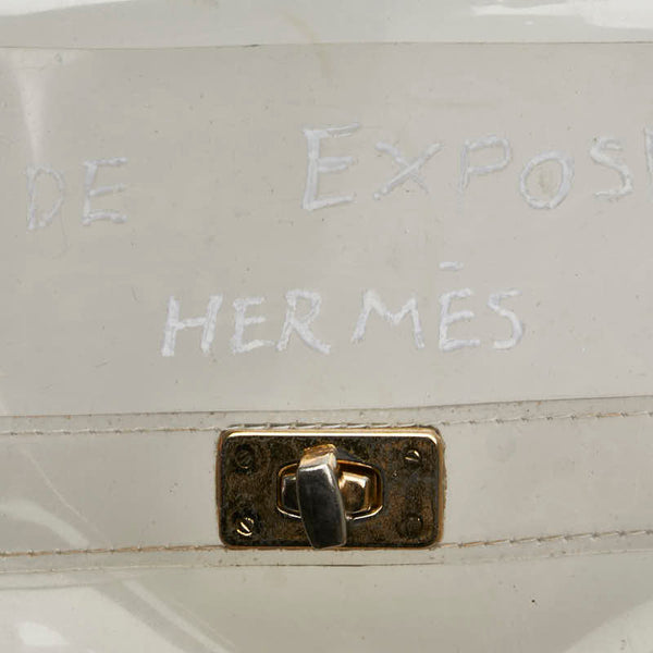 エルメス ビニール ケリー ハンドバッグ クリア 透明 ビニール レディース HERMES 【中古】