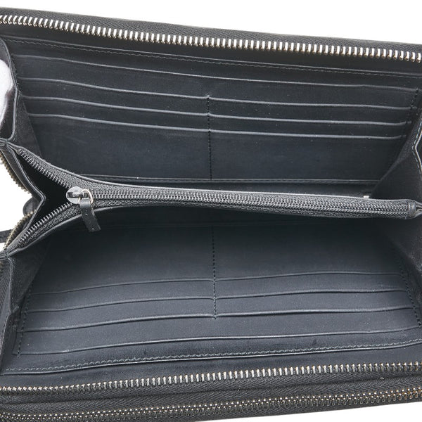 グッチ グッチシマ トラベルケース 長財布 ラウンドファスナー 395474 ブラック レザー メンズ GUCCI 【中古】