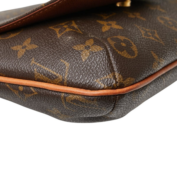 ルイ ヴィトン モノグラム ミュゼットサルサ ショート ショルダーバッグ M51258 ブラウン PVC レザー レディース LOUIS VUITTON 【中古】