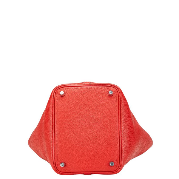 エルメス ピコタンロックPM ハンドバッグ ルージュカザック レッド トリヨンクレマンス レディース HERMES 【中古】