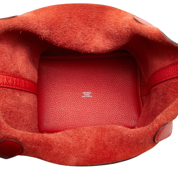 エルメス ピコタンロックPM ハンドバッグ ルージュカザック レッド トリヨンクレマンス レディース HERMES 【中古】