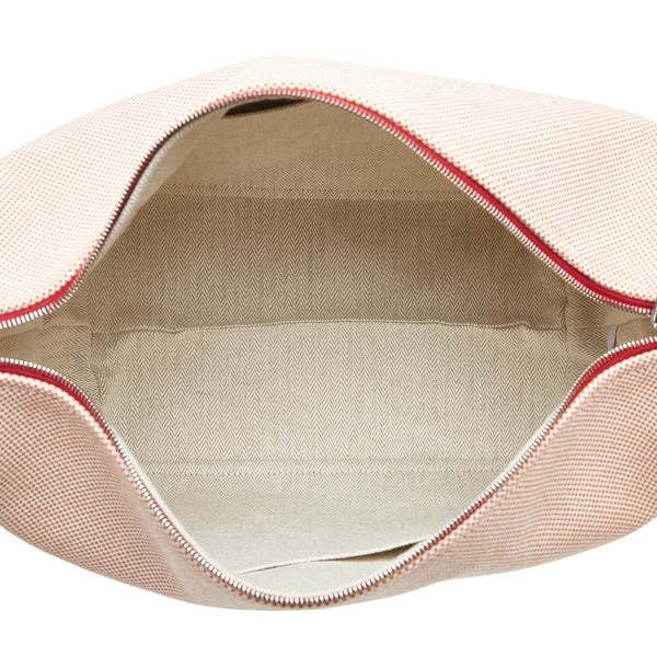 エルメス ブリッドアブラックGM ガブリオル ハンドバッグ テラコッタ オレンジ ホワイト レッド トワルアッシュ レディース HERMES 【中古】