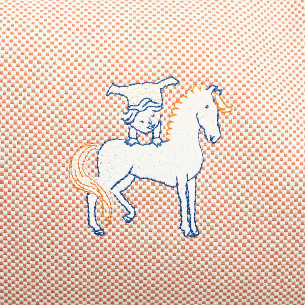 エルメス ブリッドアブラックGM ガブリオル ハンドバッグ テラコッタ オレンジ ホワイト レッド トワルアッシュ レディース HERMES 【中古】