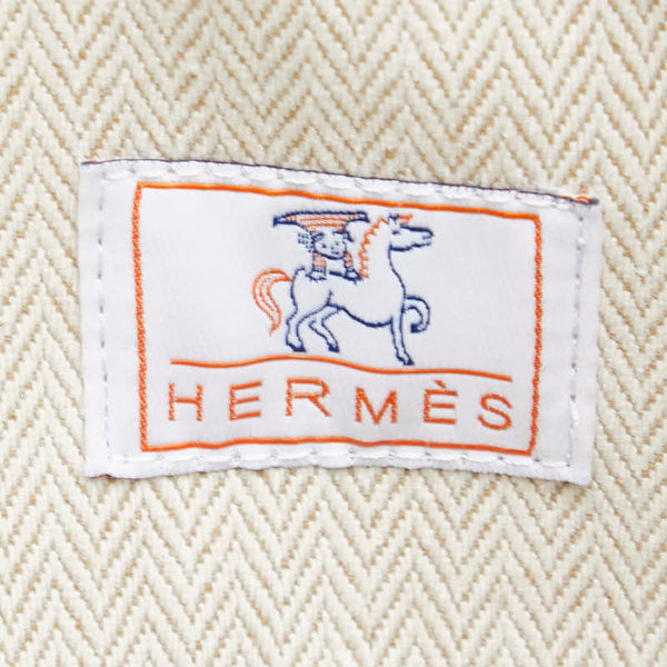 エルメス ブリッドアブラックGM ガブリオル ハンドバッグ テラコッタ オレンジ ホワイト レッド トワルアッシュ レディース HERMES 【中古】