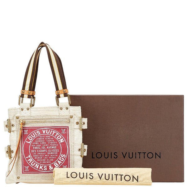ルイ ヴィトン クルーズライン グローブショッパーPM トートバッグ M95115 ベージュ マルチカラー キャンバス レディース LOUIS VUITTON 【中古】
