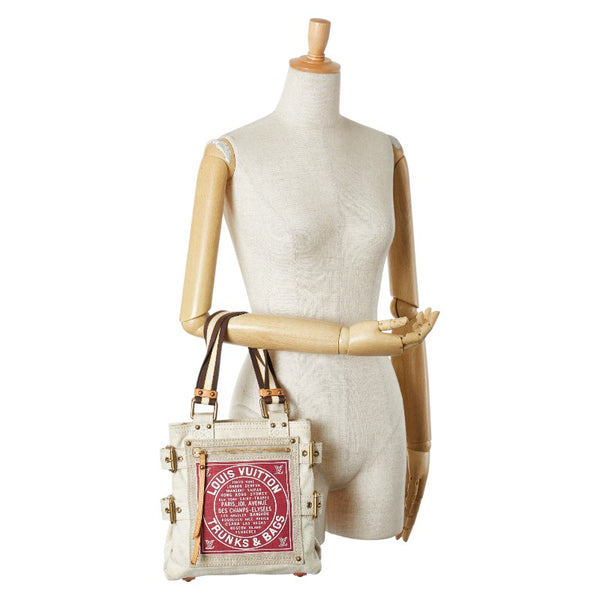 ルイ ヴィトン クルーズライン グローブショッパーPM トートバッグ M95115 ベージュ マルチカラー キャンバス レディース LOUIS VUITTON 【中古】