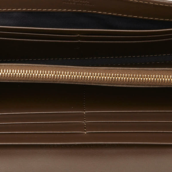 フェンディ FFダイアモンド チェーンウォレット 8M0365 ブラウン ブラック レザー レディース FENDI 【中古】