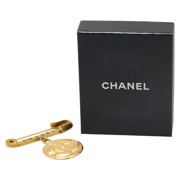 シャネル ヴィンテージ ココマーク ブローチ ゴールド メッキ レディース CHANEL 【中古】