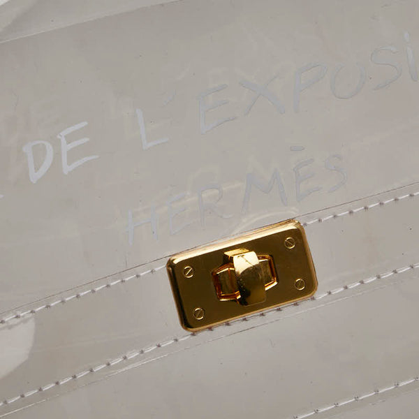 エルメス ビニールケリー 不思議の国 エルメスへの旅展 ハンドバッグ クリア ビニール レディース HERMES 【中古】