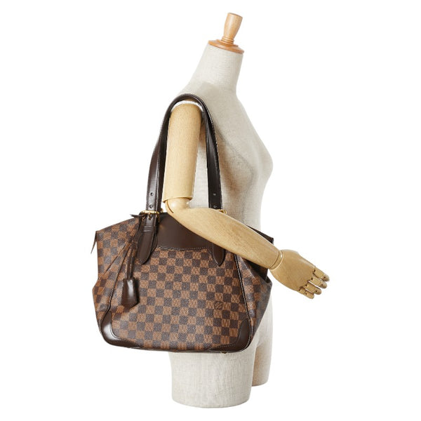 ルイ ヴィトン ダミエ ヴェローナMM  ハンドバッグ ショルダーバッグ N41118 ブラウン PVC レザー レディース LOUIS VUITTON 【中古】