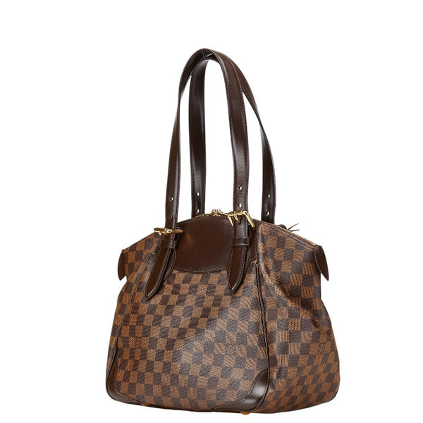 ルイ ヴィトン ダミエ ヴェローナMM  ハンドバッグ ショルダーバッグ N41118 ブラウン PVC レザー レディース LOUIS VUITTON 【中古】