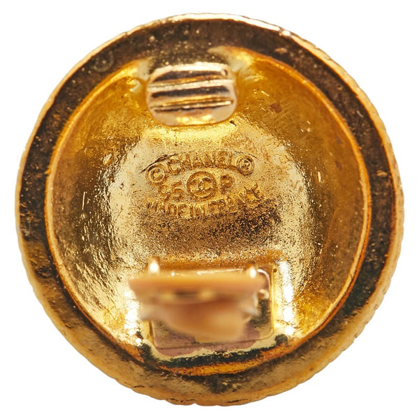 シャネル ヴィンテージ ココマーク ラウンド イヤリング ゴールド メッキ レディース CHANEL 【中古】