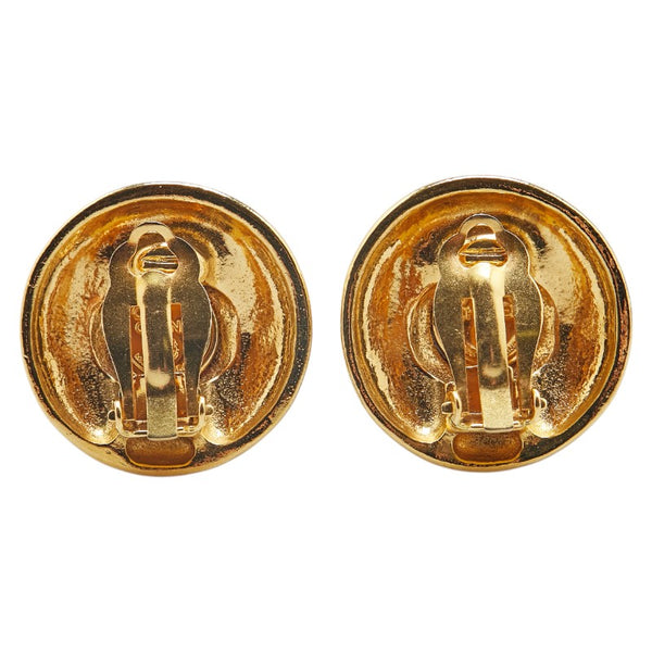 シャネル ココマーク ラウンド イヤリング ゴールド メッキ レディース CHANEL 【中古】