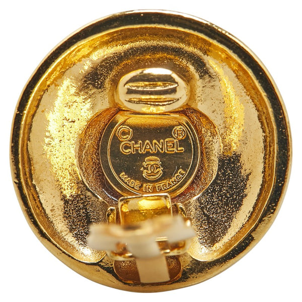 シャネル ココマーク ラウンド イヤリング ゴールド メッキ レディース CHANEL 【中古】