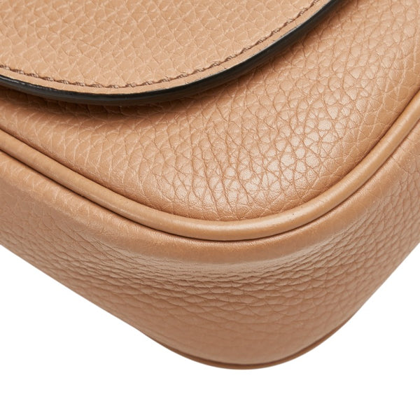 グッチ インターロッキングG  ソーホー 斜め掛け チェーンショルダーバック 536224 ベージュ レザー レディース GUCCI 【中古】