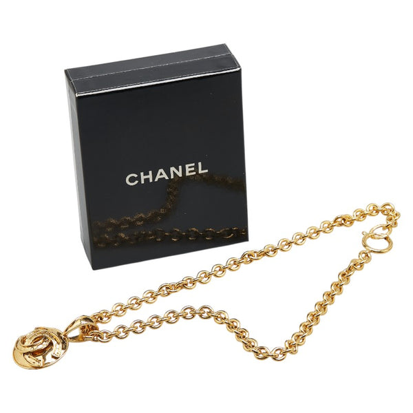 シャネル ヴィンテージ ココマーク チェーン ペンダントネックレス ゴールド メッキ レディース CHANEL 【中古】