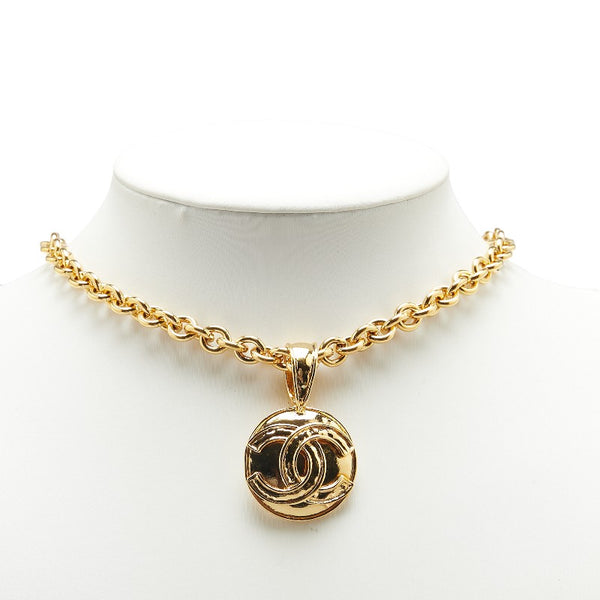 シャネル ヴィンテージ ココマーク チェーン ペンダントネックレス ゴールド メッキ レディース CHANEL 【中古】