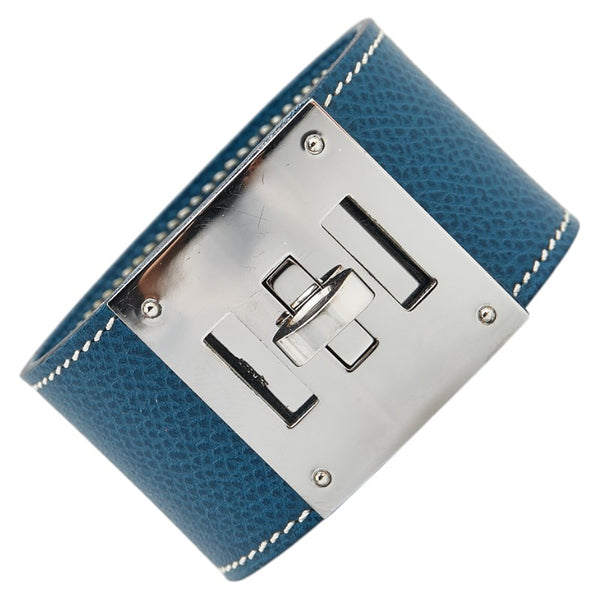 エルメス ケリードッグ バングル ブルー系 クシュベル メタル メンズ HERMES 【中古】