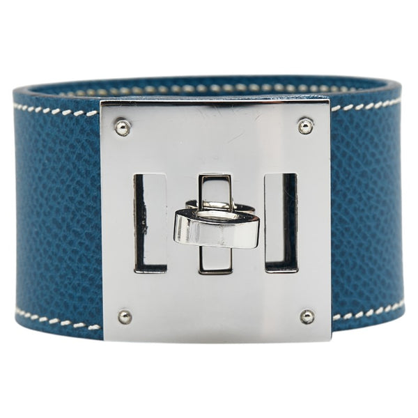 エルメス ケリードッグ バングル ブルー系 クシュベル メタル メンズ HERMES 【中古】