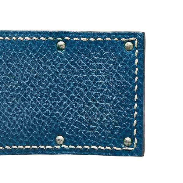 エルメス ケリードッグ バングル ブルー系 クシュベル メタル メンズ HERMES 【中古】