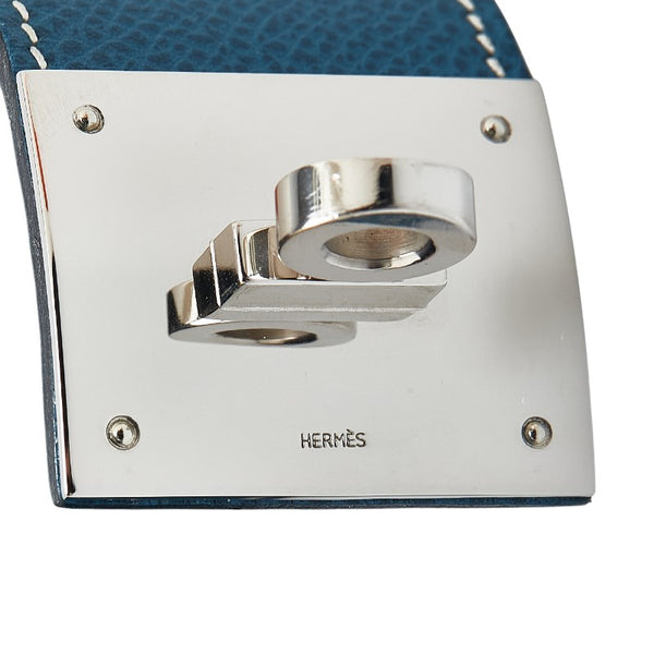エルメス ケリードッグ バングル ブルー系 クシュベル メタル メンズ HERMES 【中古】