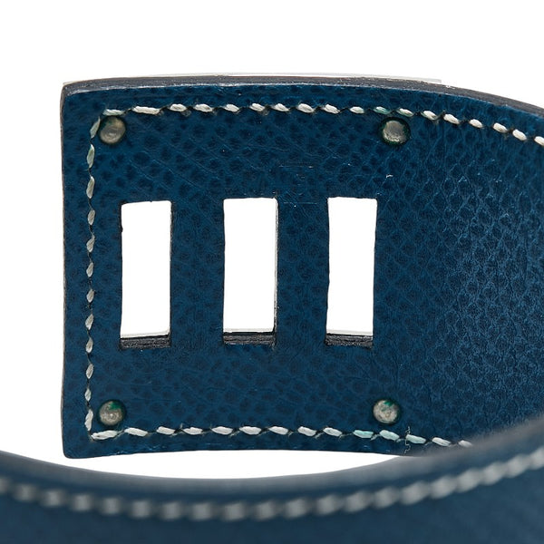 エルメス ケリードッグ バングル ブルー系 クシュベル メタル メンズ HERMES 【中古】