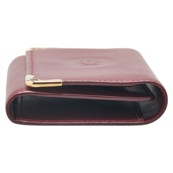 カルティエ マストライン キーケース 6連 ワインレッド レザー レディース CARTIER 【中古】