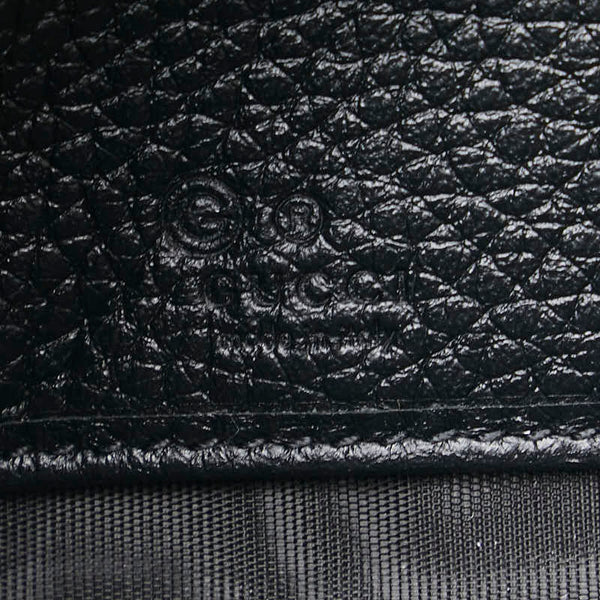 グッチ ソーホー ラウンドファスナー 長財布 598187 ブラック レザー レディース GUCCI 【中古】