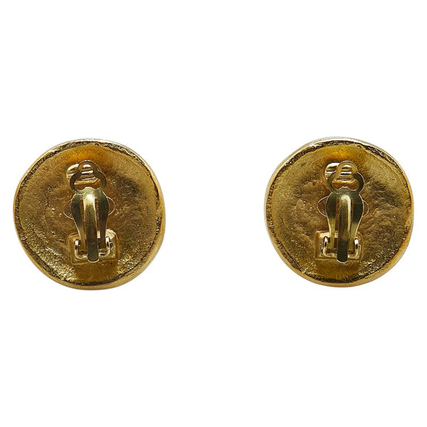 シャネル ココマーク ラウンド イヤリング ゴールド メッキ レディース CHANEL 【中古】