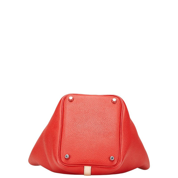 エルメス ピコタンロックPM タッチ シルバー金具 ハンドバッグ ローズエグランタイン ルージュトマト トリヨンクレマンス スイフト レディース HERMES 【中古】