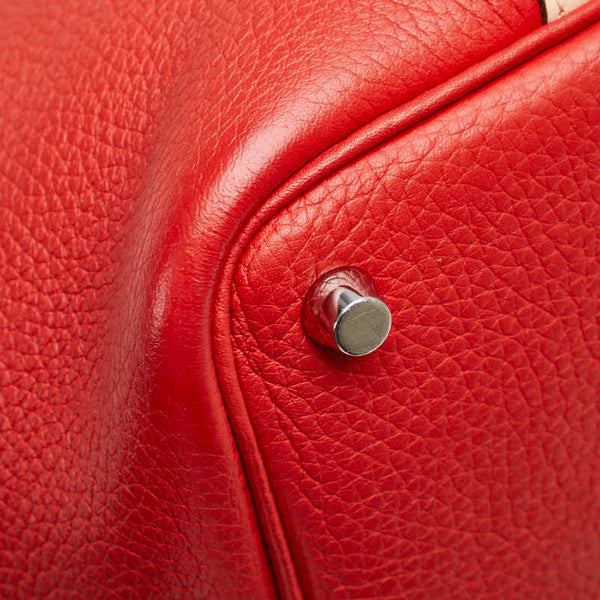 エルメス ピコタンロックPM タッチ シルバー金具 ハンドバッグ ローズエグランタイン ルージュトマト トリヨンクレマンス スイフト レディース HERMES 【中古】