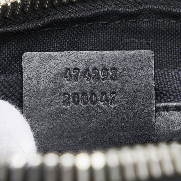 グッチ GGスプリーム シェリーライン ボディバッグ ベルトバッグ ウエストバッグ 474293 ブラック マルチカラー PVC レザー メンズ GUCCI 【中古】