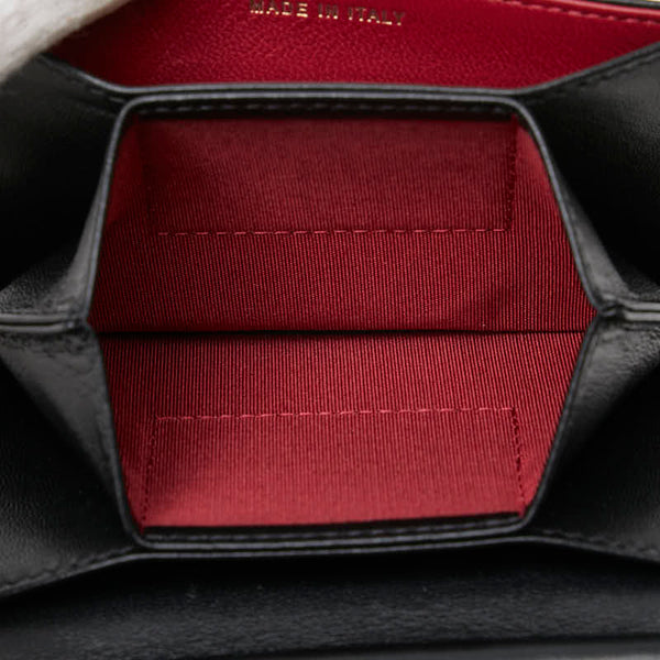 シャネル ミニマトラッセ ココマーク チェーン ショルダーバッグ AP2274 ブラック ラムスキン フェイクパール レディース CHANEL 【中古】