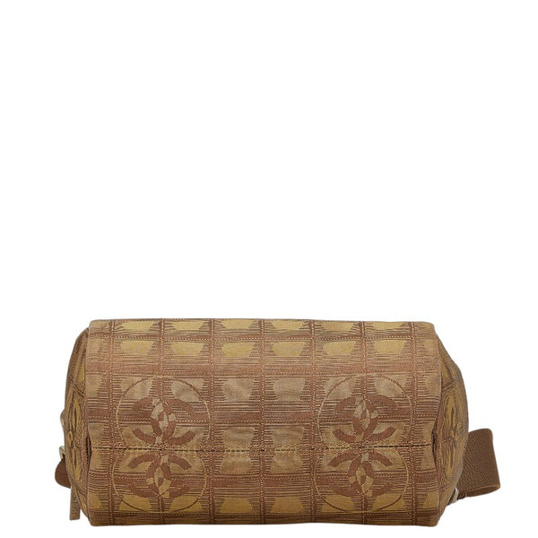 シャネル ニュートラベルライン ワンショルダーバッグ カーキ ブラウン ナイロン キャンバス レディース CHANEL 【中古】