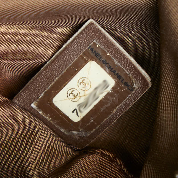 シャネル ニュートラベルライン ワンショルダーバッグ カーキ ブラウン ナイロン キャンバス レディース CHANEL 【中古】