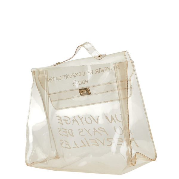 エルメス ビニールケリー 不思議の国 エルメスへの旅展 ハンドバッグ トートバッグ クリア ビニール レディース HERMES 【中古】