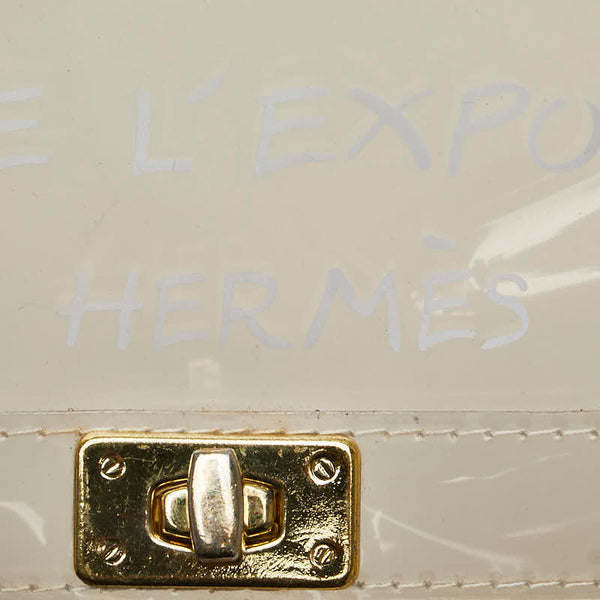 エルメス ビニールケリー 不思議の国 エルメスへの旅展 ハンドバッグ トートバッグ クリア ビニール レディース HERMES 【中古】
